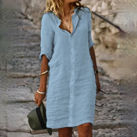 Lilian™ | Women's cotton and linen dress