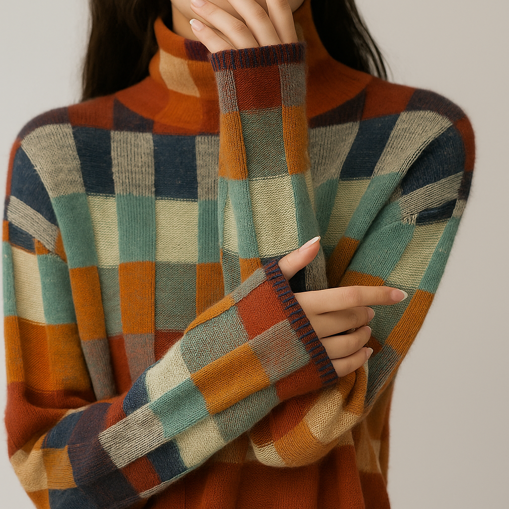 Leticia - Colorful, soft and warm sweater 