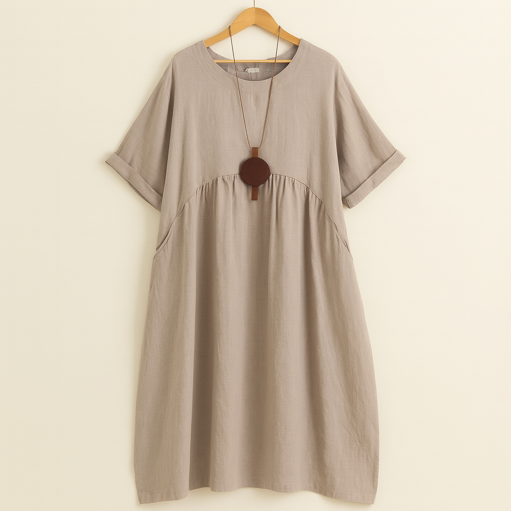 Robe en lin ample avec poches