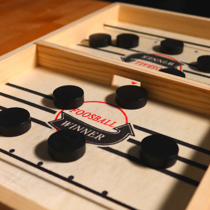FoosBallPuck™ - Miniature Wooden Football