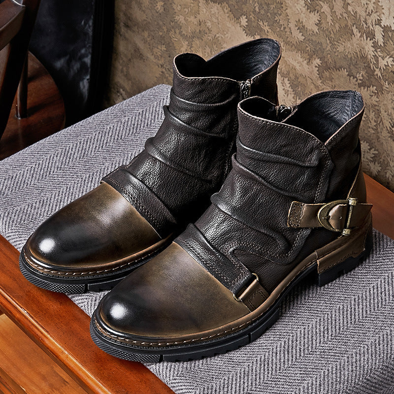 Austen™ | Leather Biker Boots
