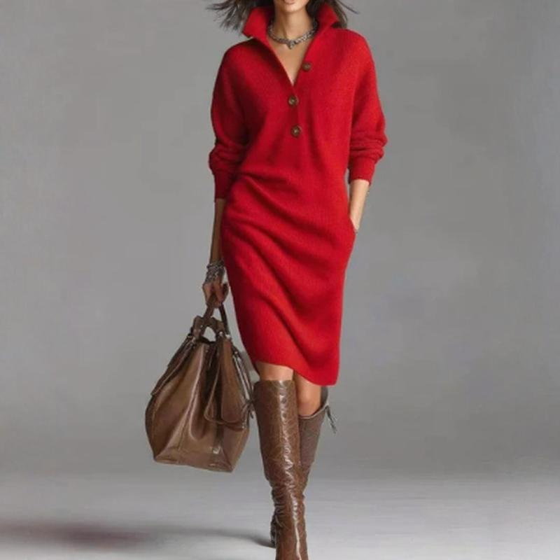 SCARLETT | ROBE TRICOTÉE ÉLÉGANCE HIVERNALE