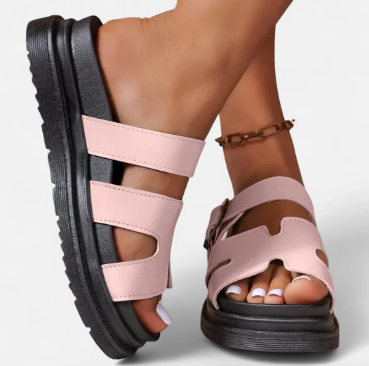 Orthopedic sandals with an elegant design